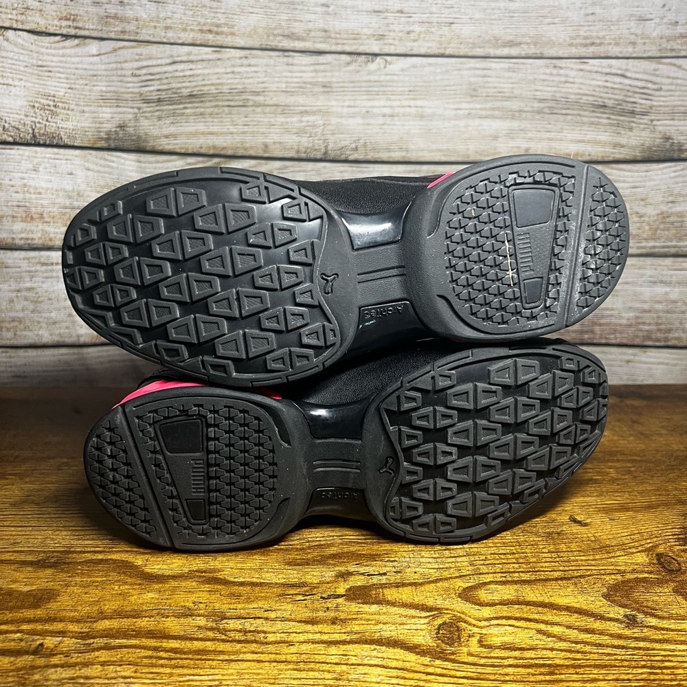 Puma Tazon 6 Women’s Sneakers- Black & Red Rose - Picture 3 of 6